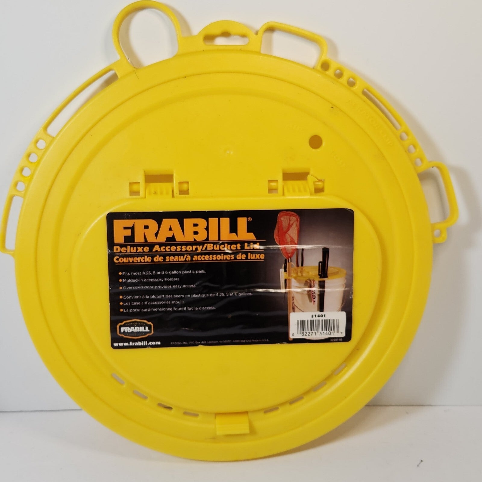 bait bucket lid tackle box Frabill 1401 Deluxe Bait Bucket Lid