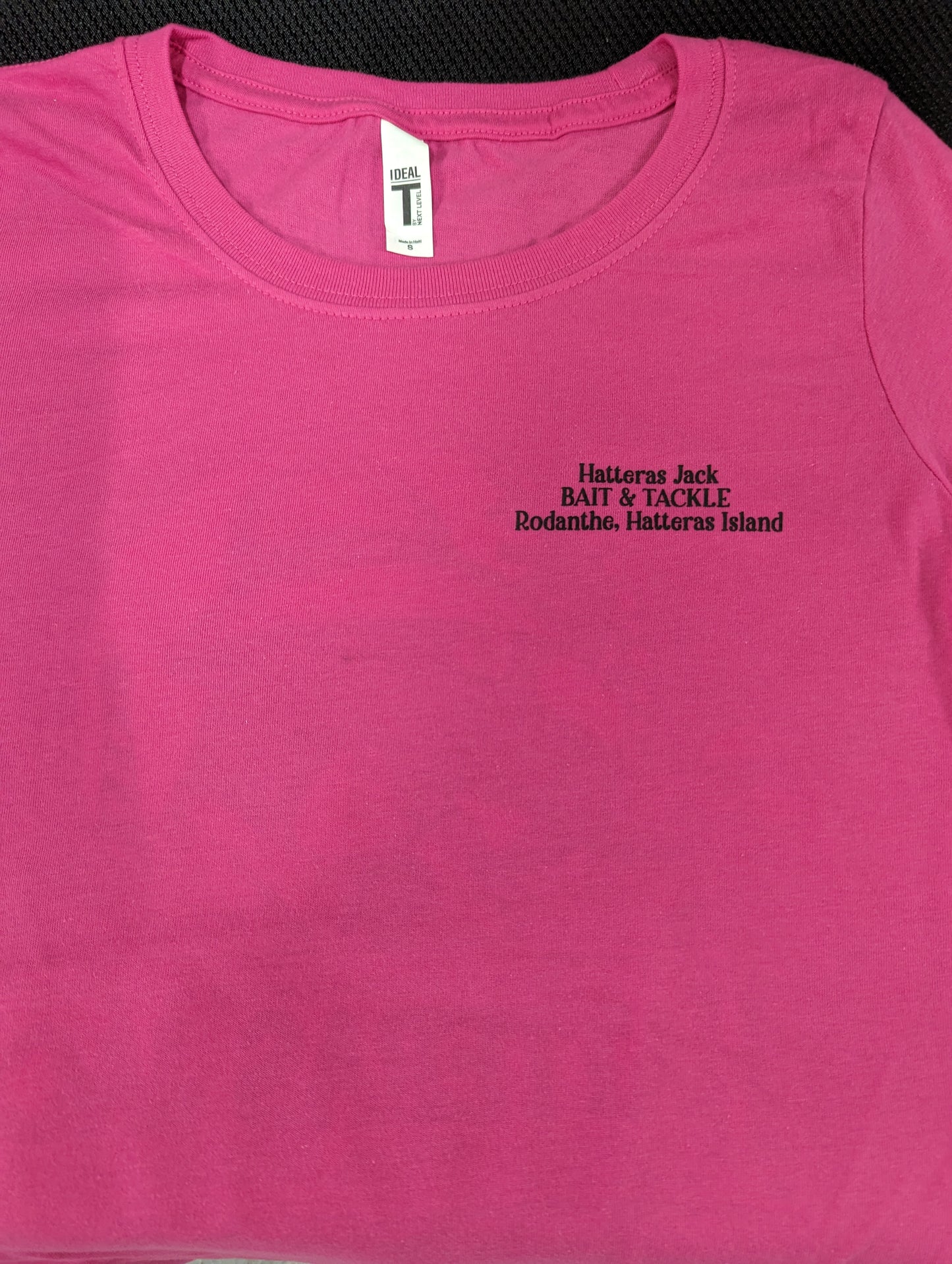 Hatteras Jack T-shirt Dolphin Logo Woman's Cut