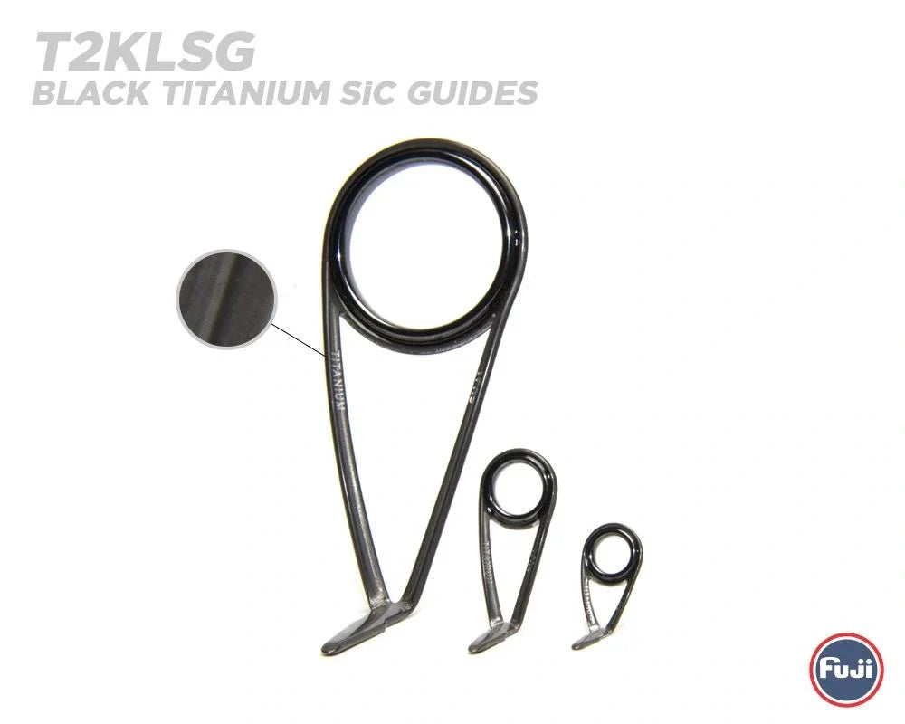FUJI (T2-KLSG)BLACK TITANIUM/SiC/ SINGLE FOOT GUIDE