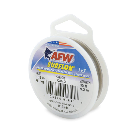 AFW SURFLON LEADER SS WIRE 1X7