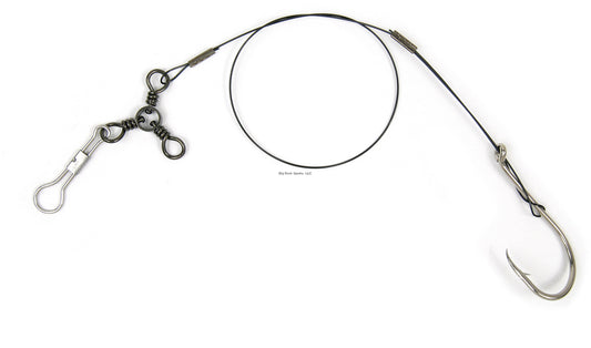 Sea Striker DR-50 Drum Rig, 90 Lb Coated Wire, 2/0 3-Way Swivel, 92553 5/0 Hook, 17"