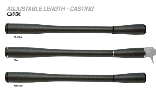 G2HADJ 8-15" Adjustable Full Length Carbon Handle Grip Kit for AERO-16 Seat