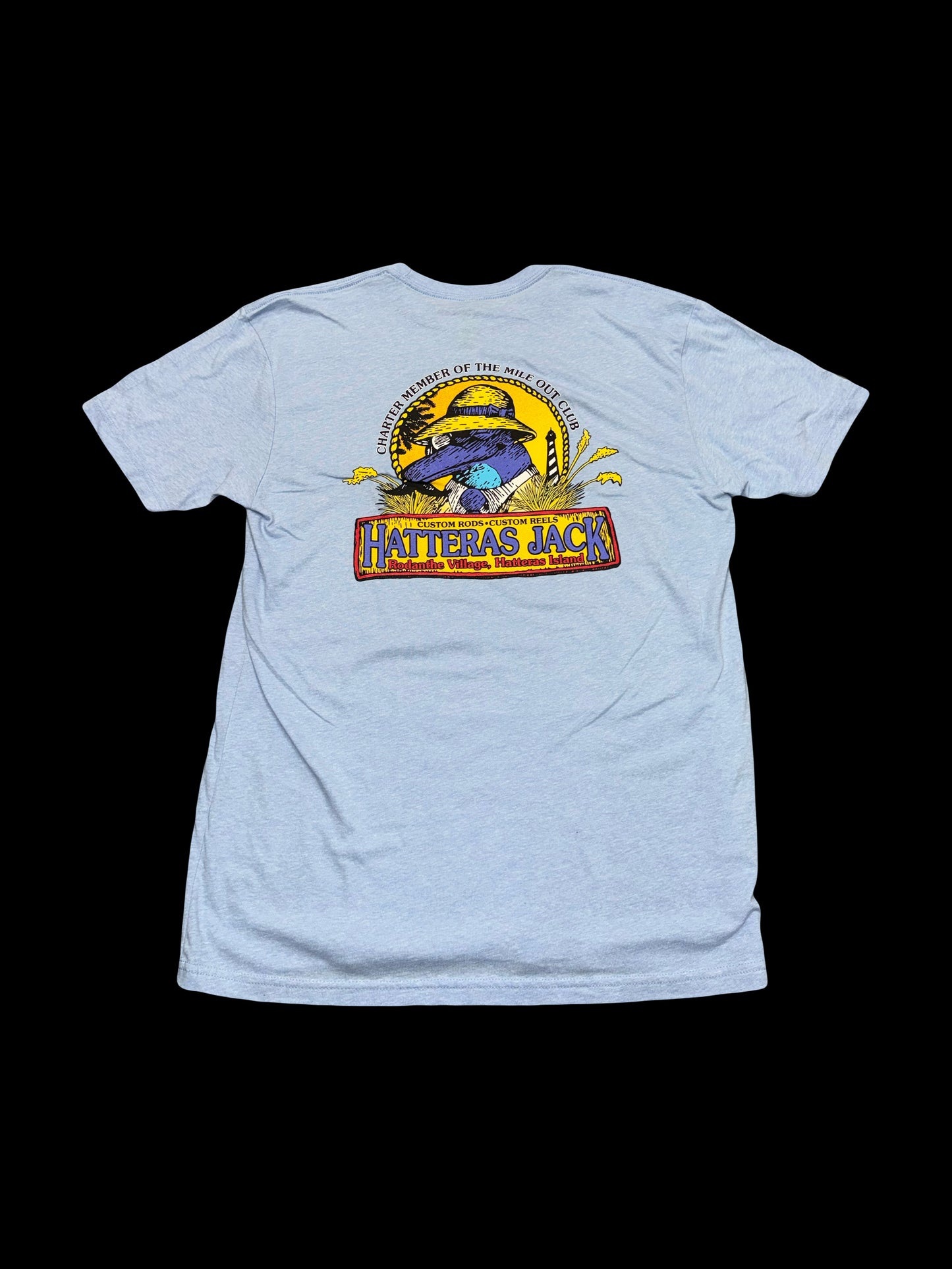 Hatteras Jack T- Shirts Dolphin Logo Unisex