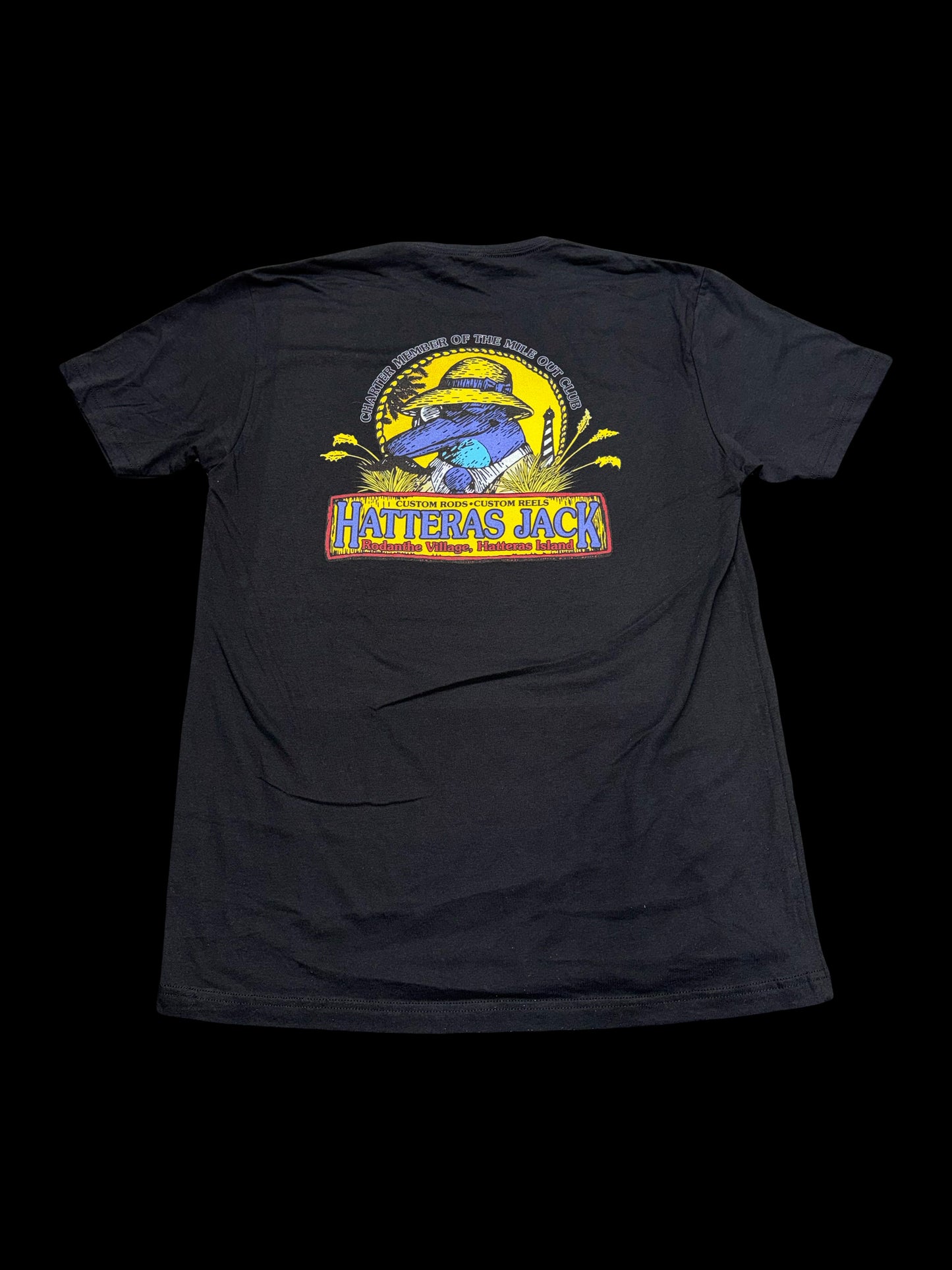 Hatteras Jack T- Shirts Dolphin Logo Unisex