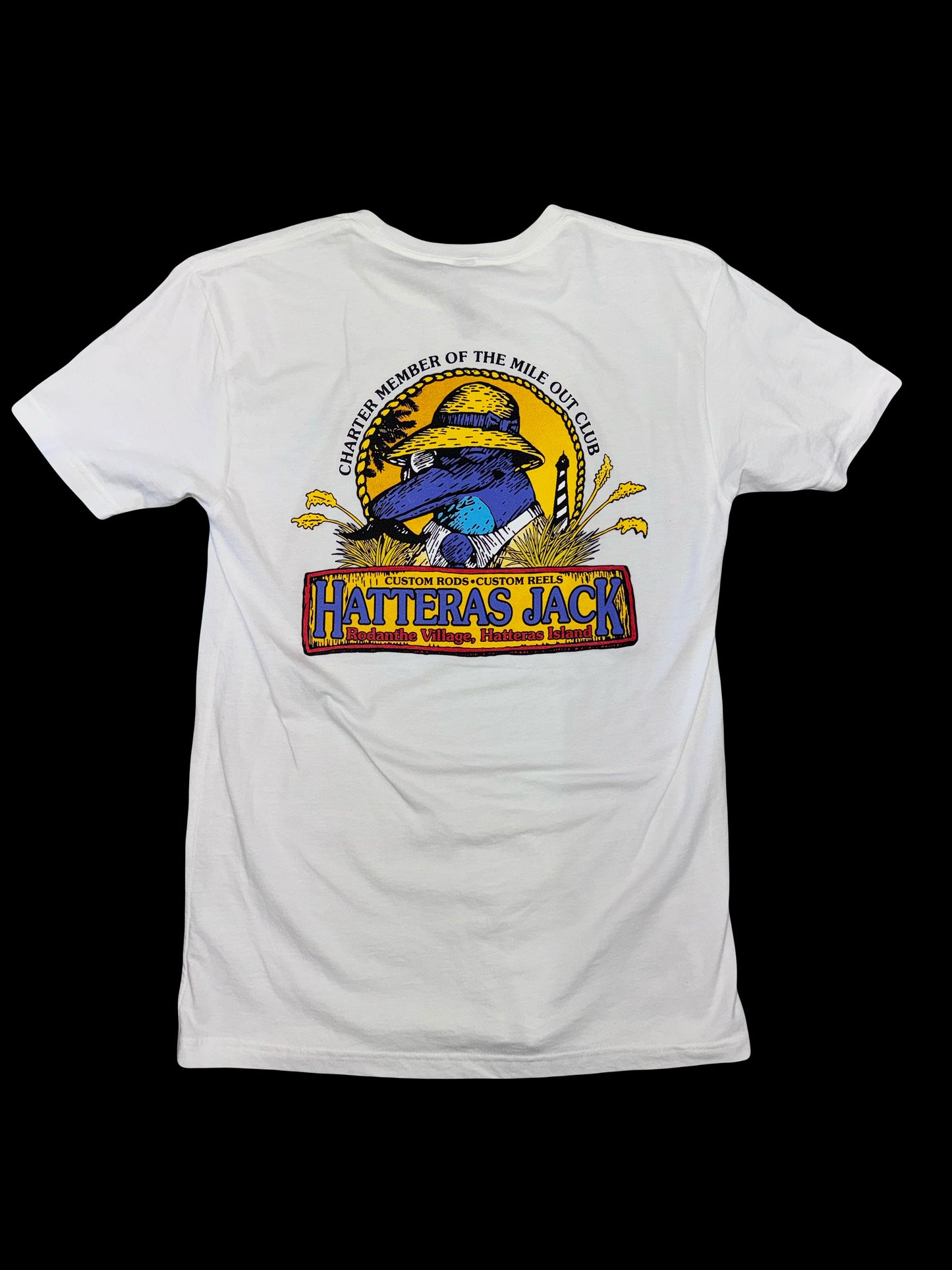 Hatteras Jack T- Shirts Dolphin Logo Unisex
