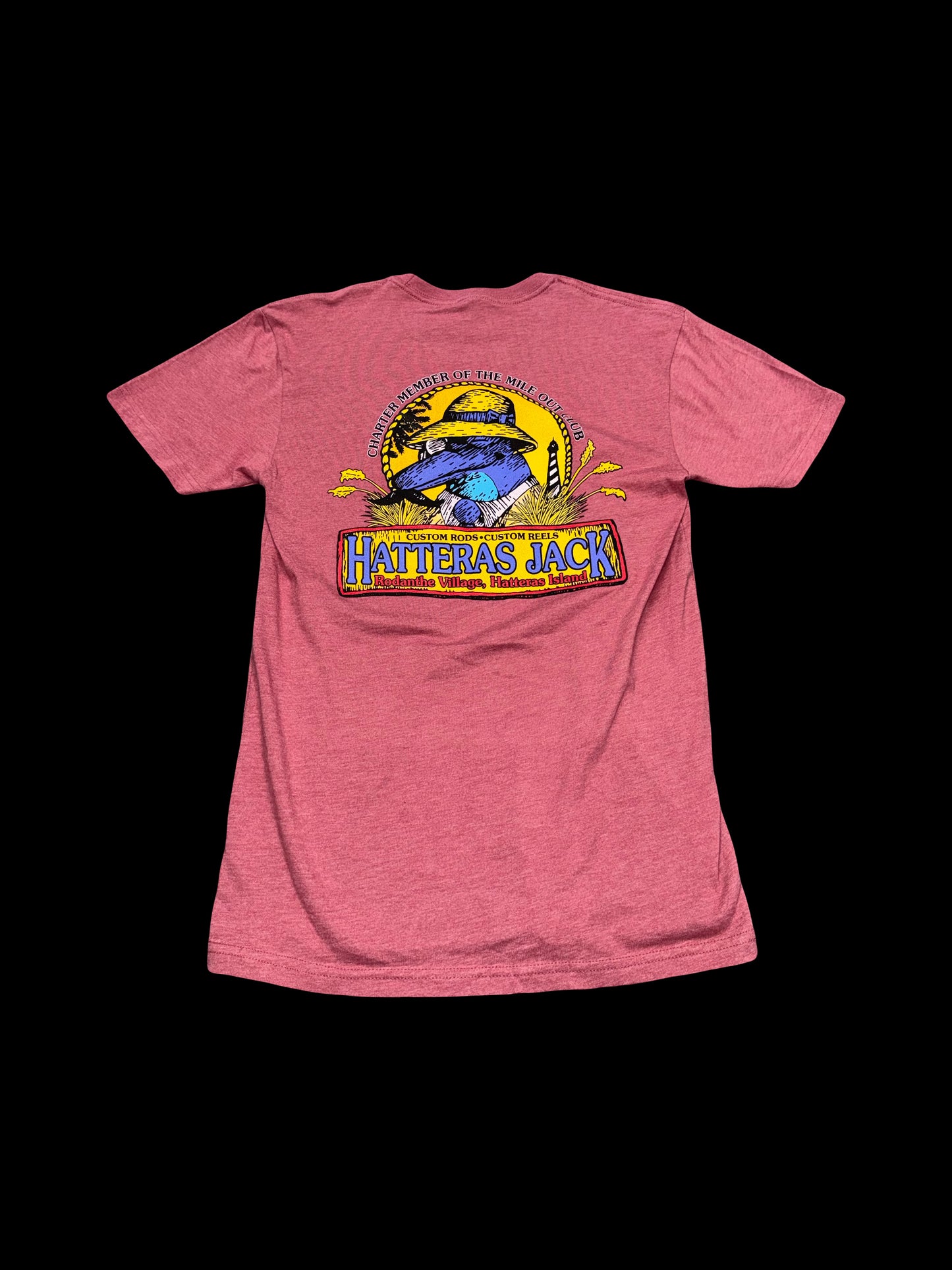 Hatteras Jack T- Shirts Dolphin Logo Unisex