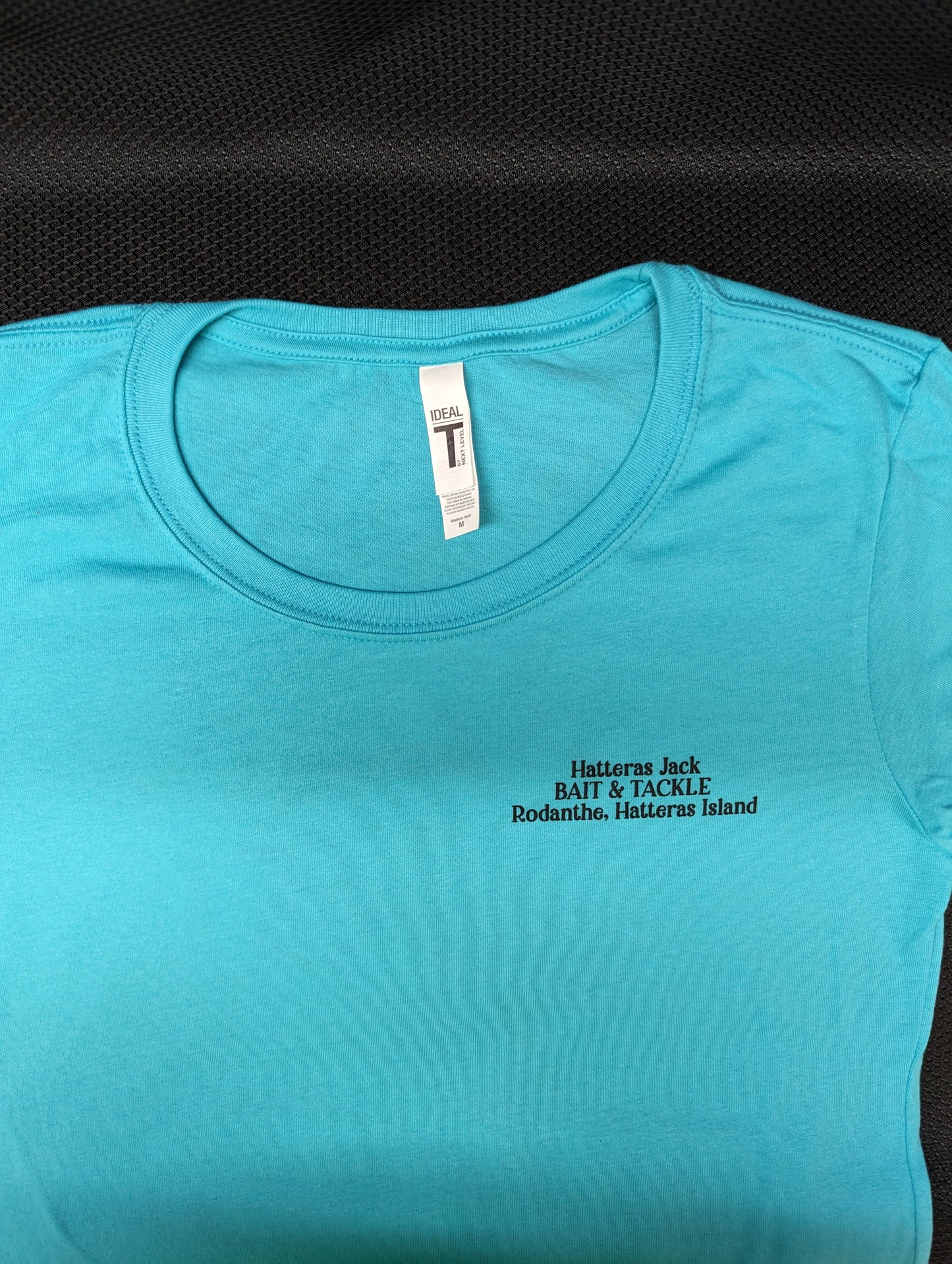 Hatteras Jack T-shirt Dolphin Logo Woman's Cut