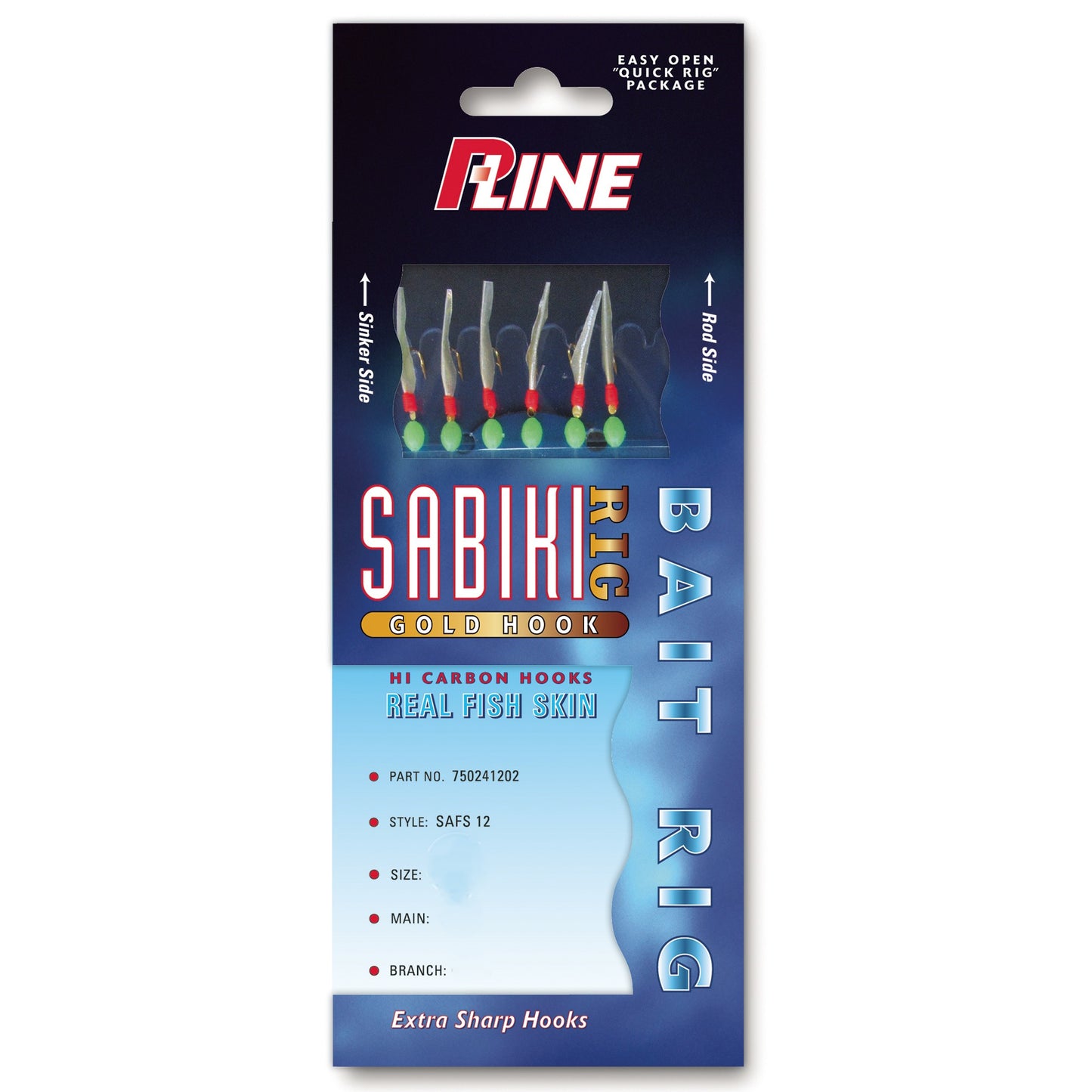 P-Line Sabiki Rig Gold Hook