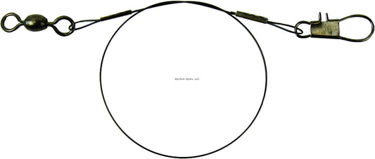 Sea Striker 1845-50 Heavy-Duty Coated Wire Leaders 18" 45lb Test, Black